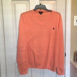 Brooks Brothers Orange Crewneck Sweater